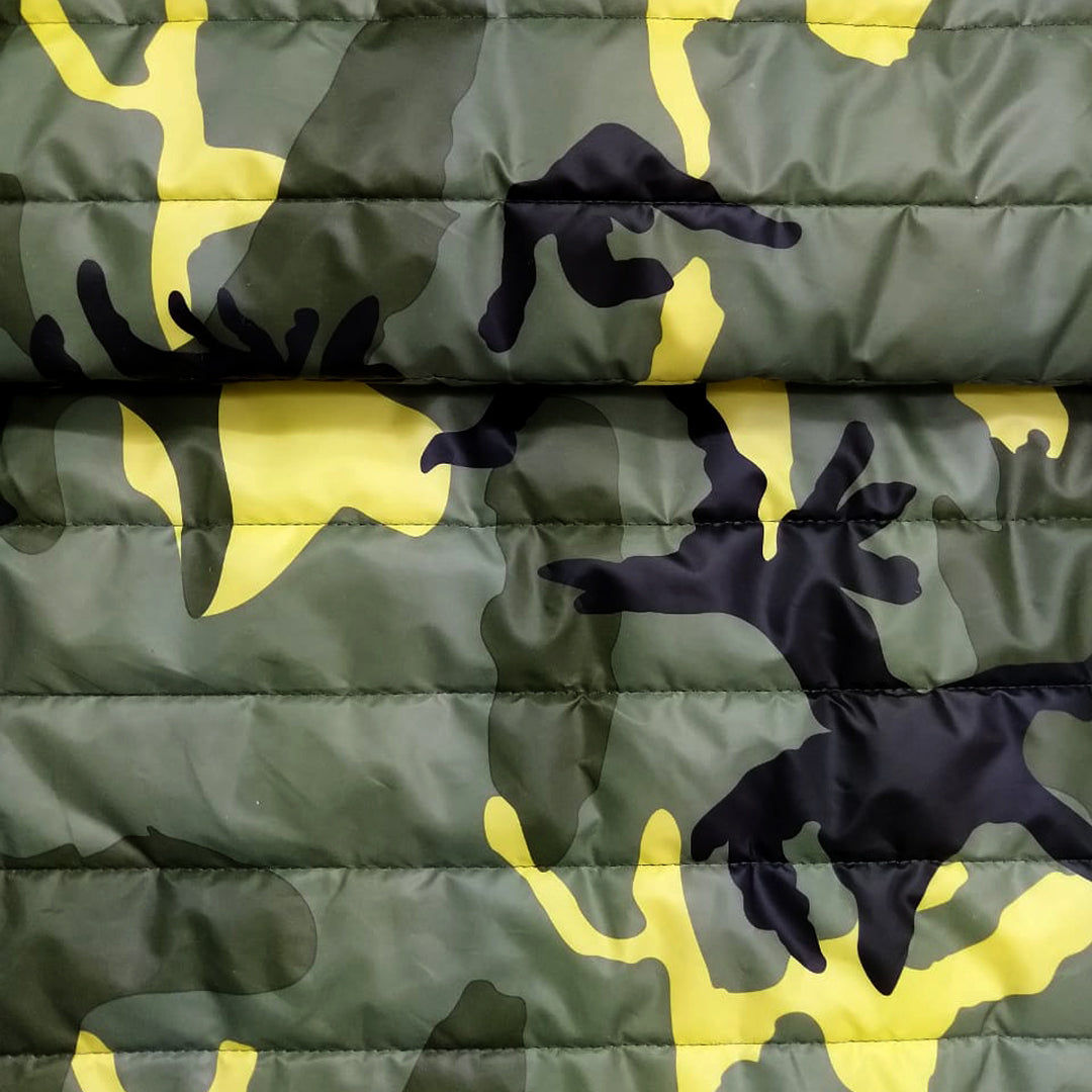 Tela Memory Camuflajeado Capitonado Rayas 2"