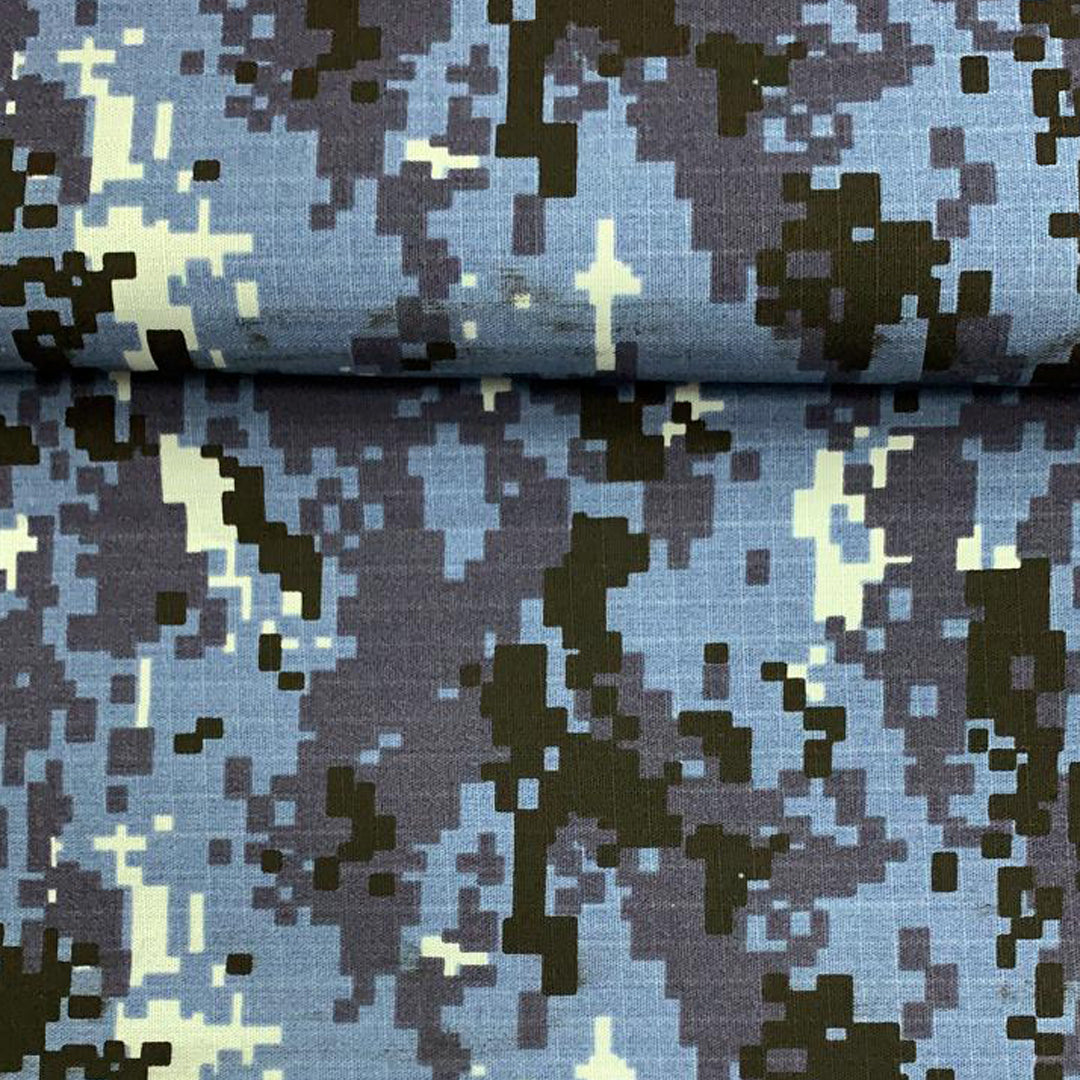 Tela Gabardina Ripstop Camuflaje Pixeleado 5
